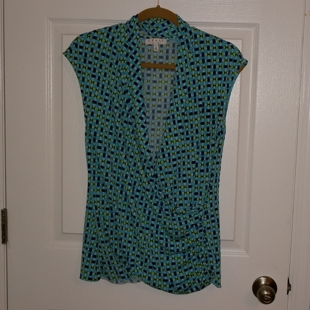 Women's multicolored sleeveless top